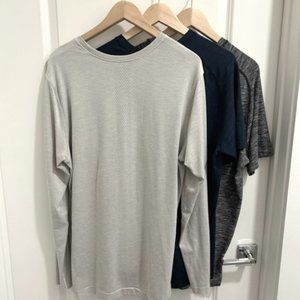 **SOLD** Bundle - 3 Men's Lululemon Metal Vent Tech LS/SS shirts XL